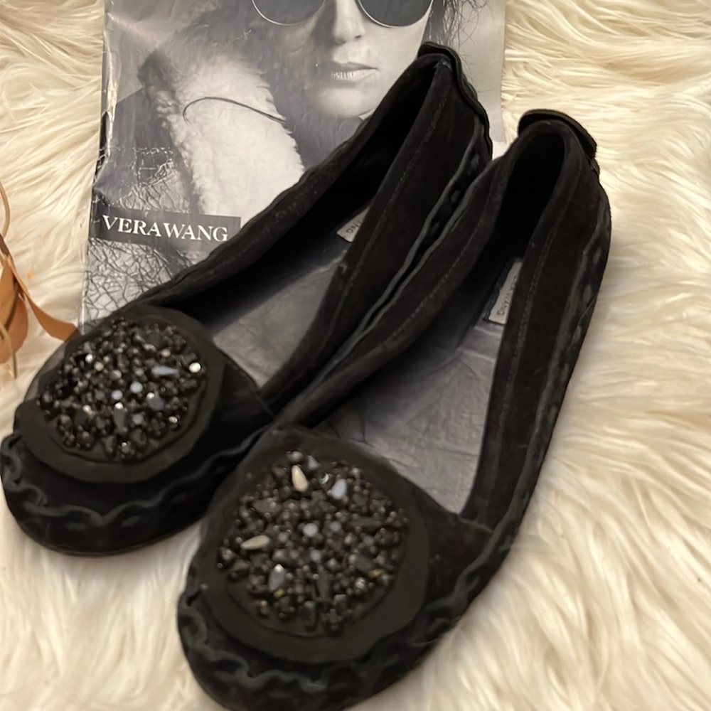 Vera Wang Genuine Suede Flats
